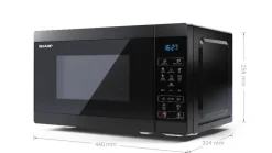 Sharp mikro YC-MS02E-B musta
