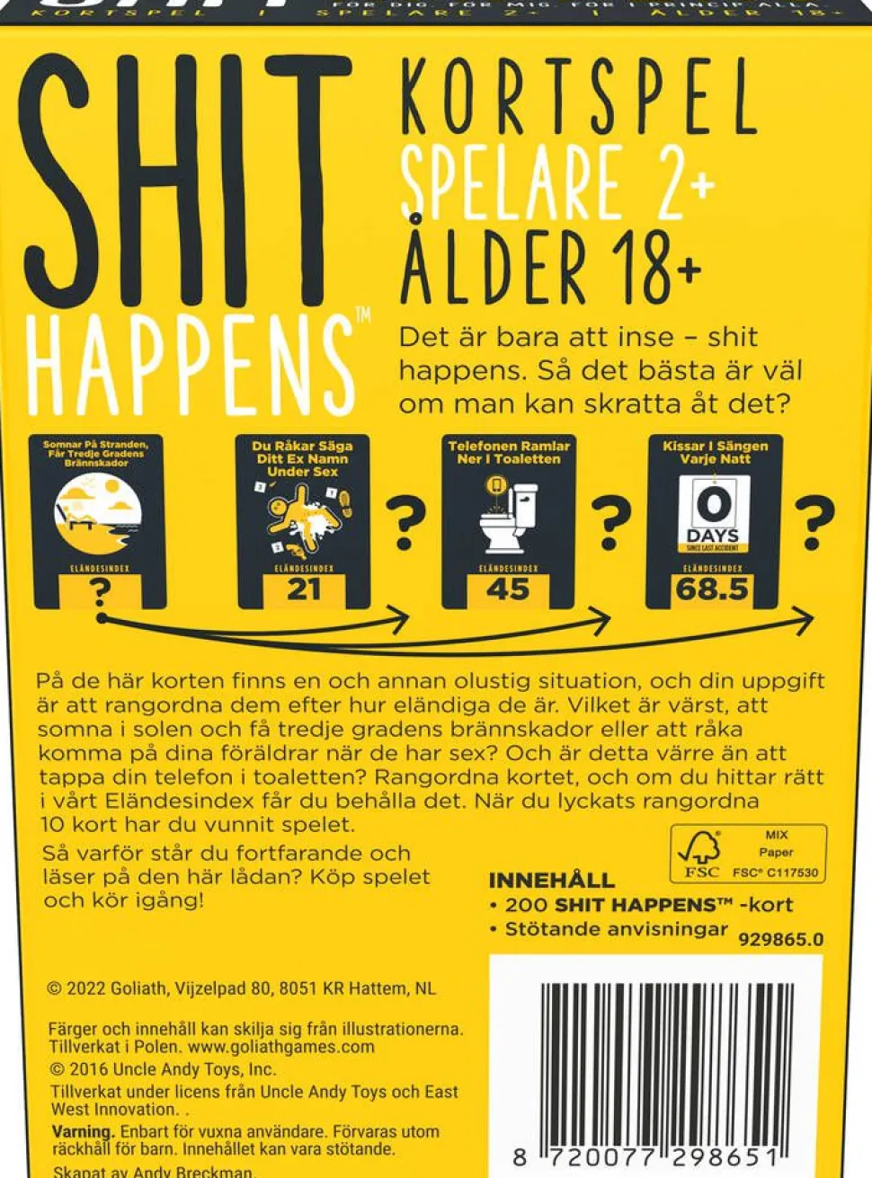 Shit Happens peli Svenska