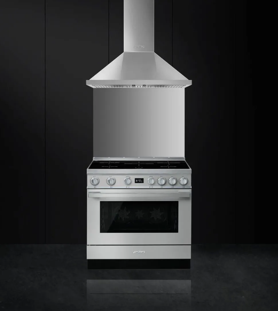 Smeg induktioliesi monitoimiuunilla CPF9IPX Portofino teräs
