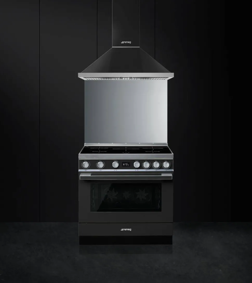 Smeg induktioliesi monitoimiuunilla CPF9IPAN Portofino antrasiitt