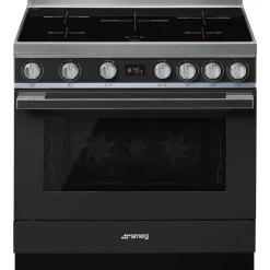 Smeg induktioliesi monitoimiuunilla CPF9IPAN Portofino antrasiitt