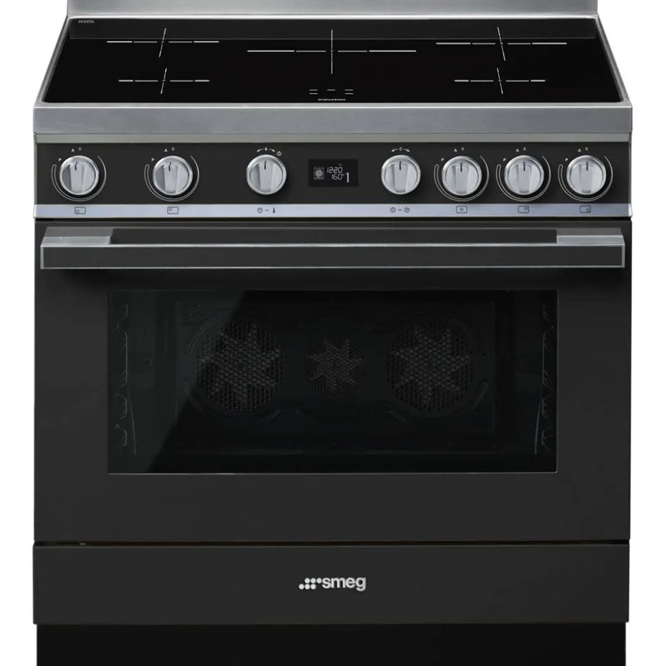 Smeg induktioliesi monitoimiuunilla CPF9IPAN Portofino antrasiitt