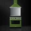 Smeg induktioliesi monitoimiuunilla CPF9IPOG Portofino vihreä