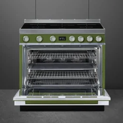 Smeg induktioliesi monitoimiuunilla CPF9IPOG Portofino vihreä