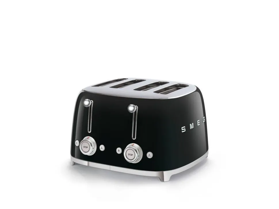 Smeg leivänpaahdin TSF03BLEU 4-viipaleen, musta