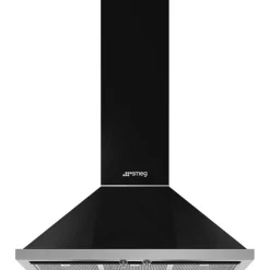 Smeg liesituuletin KPF9BL Portofino 90 cm musta seinämalli