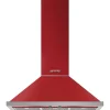 Smeg liesituuletin KPF9RD Portofino 90 cm punainen seinämalli