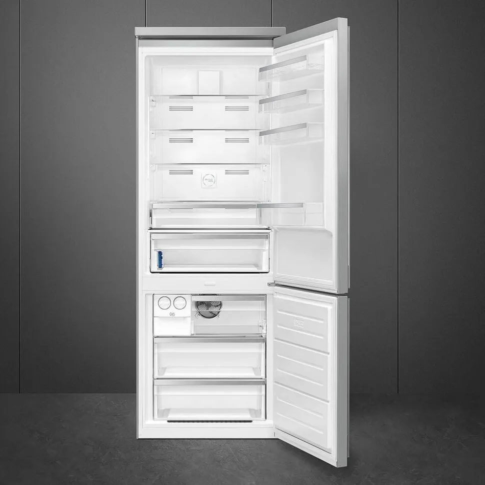 Smeg Portofino jääkaappipakastin FA490RX5 teräs oikea