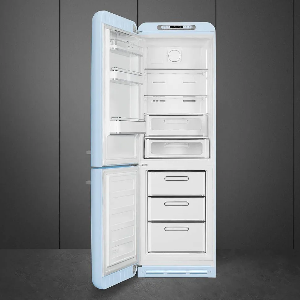 Smeg retrojääkaappi FAB32LPB5 pastellinsininen, vasen