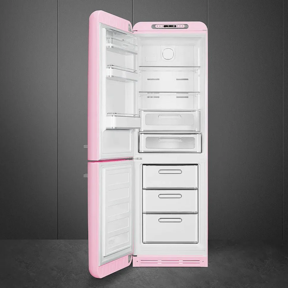 Smeg retrojääkaappi FAB32LPK5 vaaleanpunainen, vasen