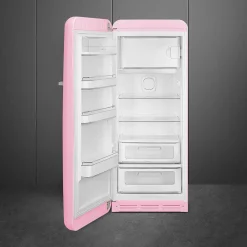 Smeg retrojääkaappi FAB28LPK5 153 cm, vaal. pun., vasen