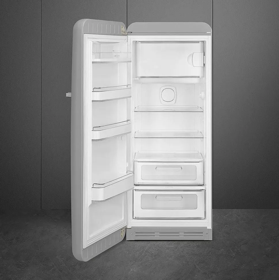 Smeg retrojääkaappi FAB28LSV5 153 cm, hopea, vasen