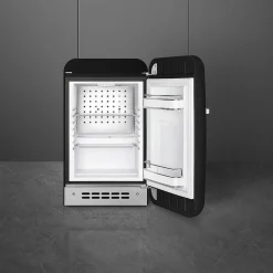 Smeg retrojääkaappi FAB5RBL5 73 cm, musta, oikea