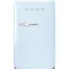Smeg retrojääkaappi FAB5RPB5 73 cm, pastellinsininen, oikea