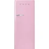 Smeg retrojääkaappi FAB28RPK5 153 cm, pinkki, oikea
