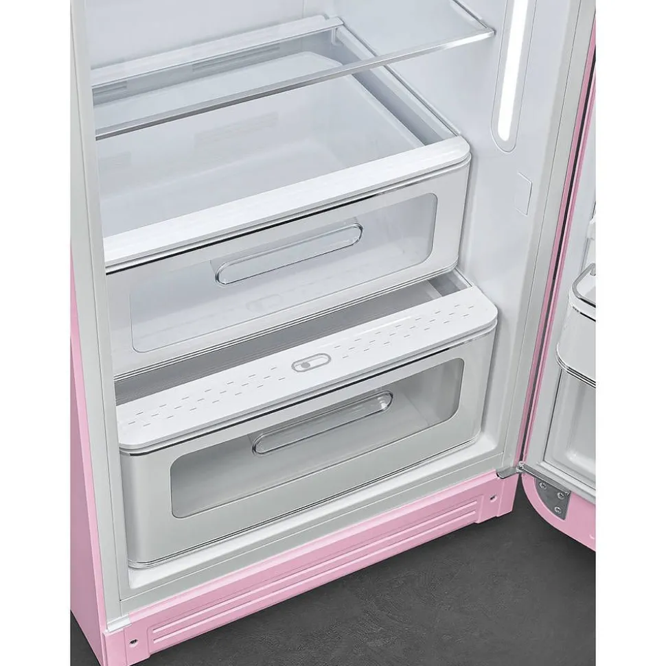 Smeg retrojääkaappi FAB28RPK5 153 cm, pinkki, oikea