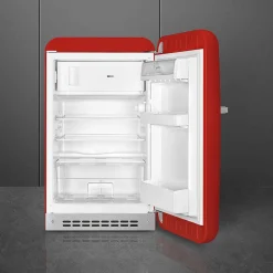 Smeg retrojääkaappi FAB10RRD5, punainen, oikea