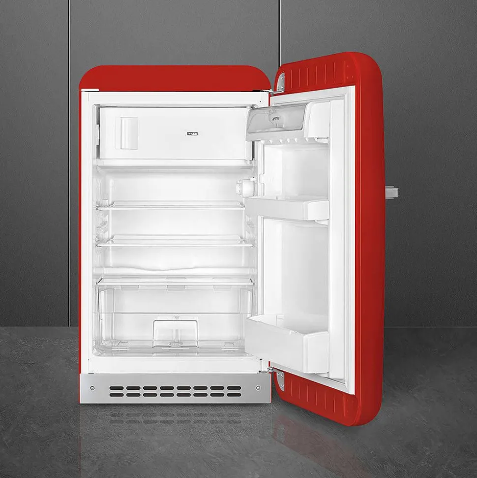 Smeg retrojääkaappi FAB10RRD5, punainen, oikea