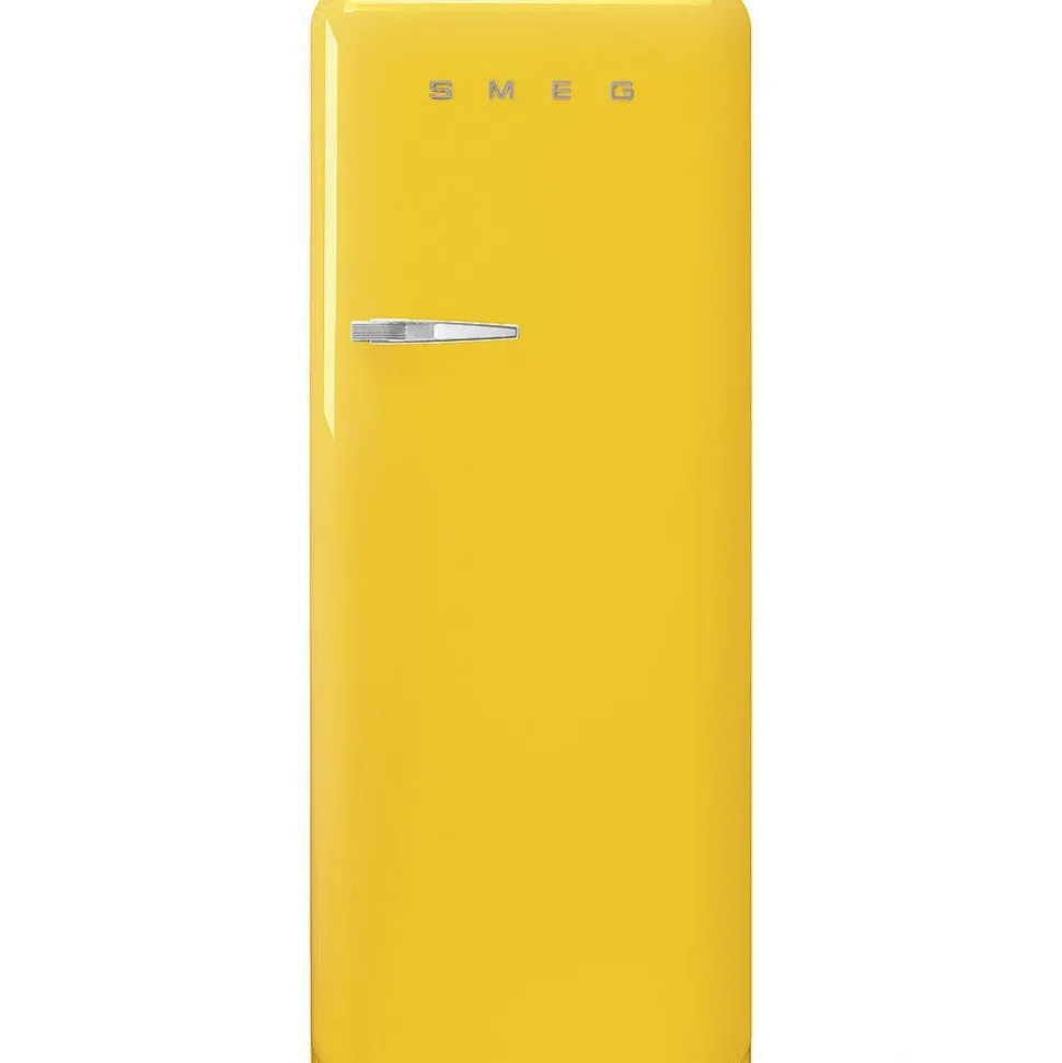 Smeg retrojääkaappi FAB28RYW5 153 cm, kelt., oikea