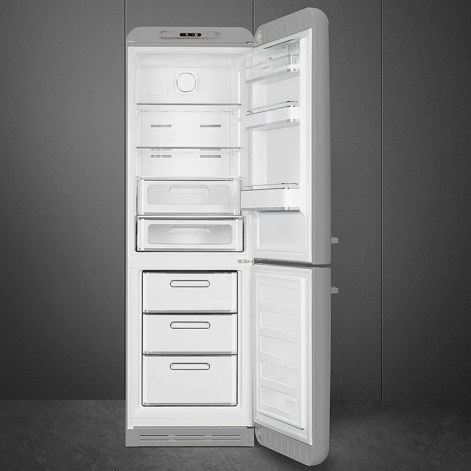 Smeg retrojääkaappipakastin FAB32RSV5 hopea, oikea