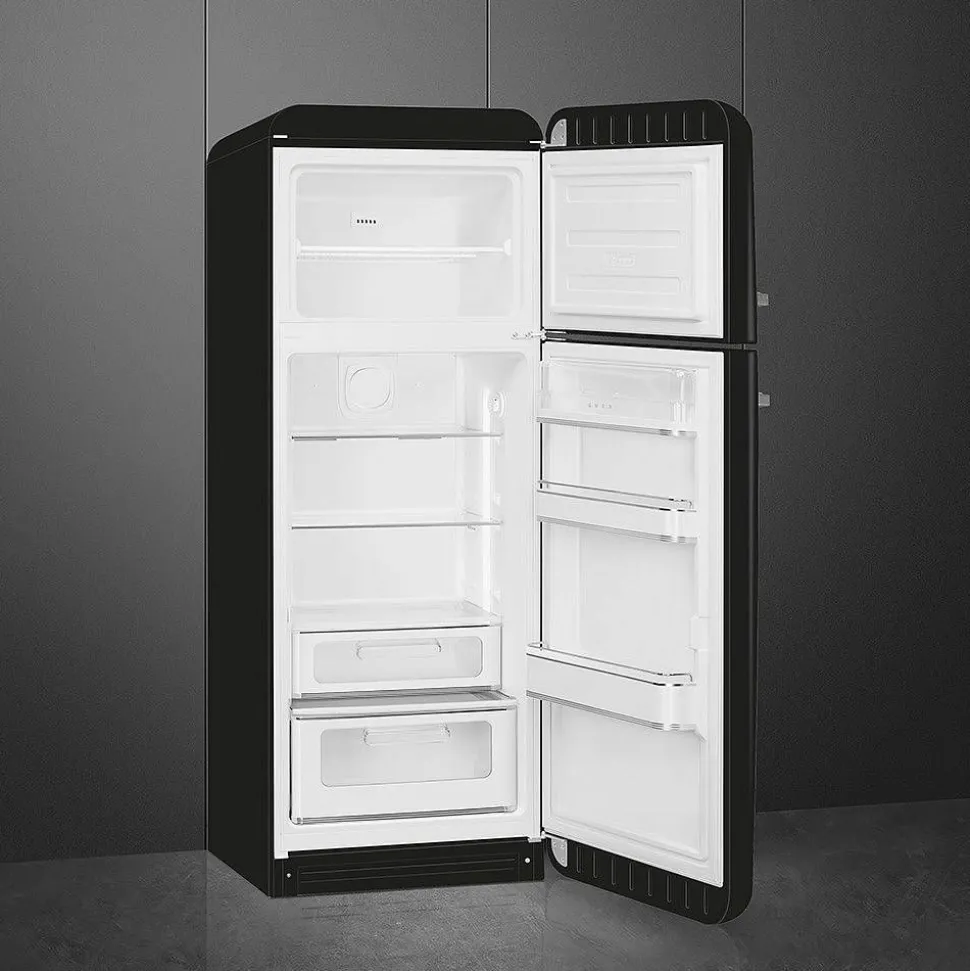 Smeg retrojääkaappipakastin FAB30RBL5 musta, oikea