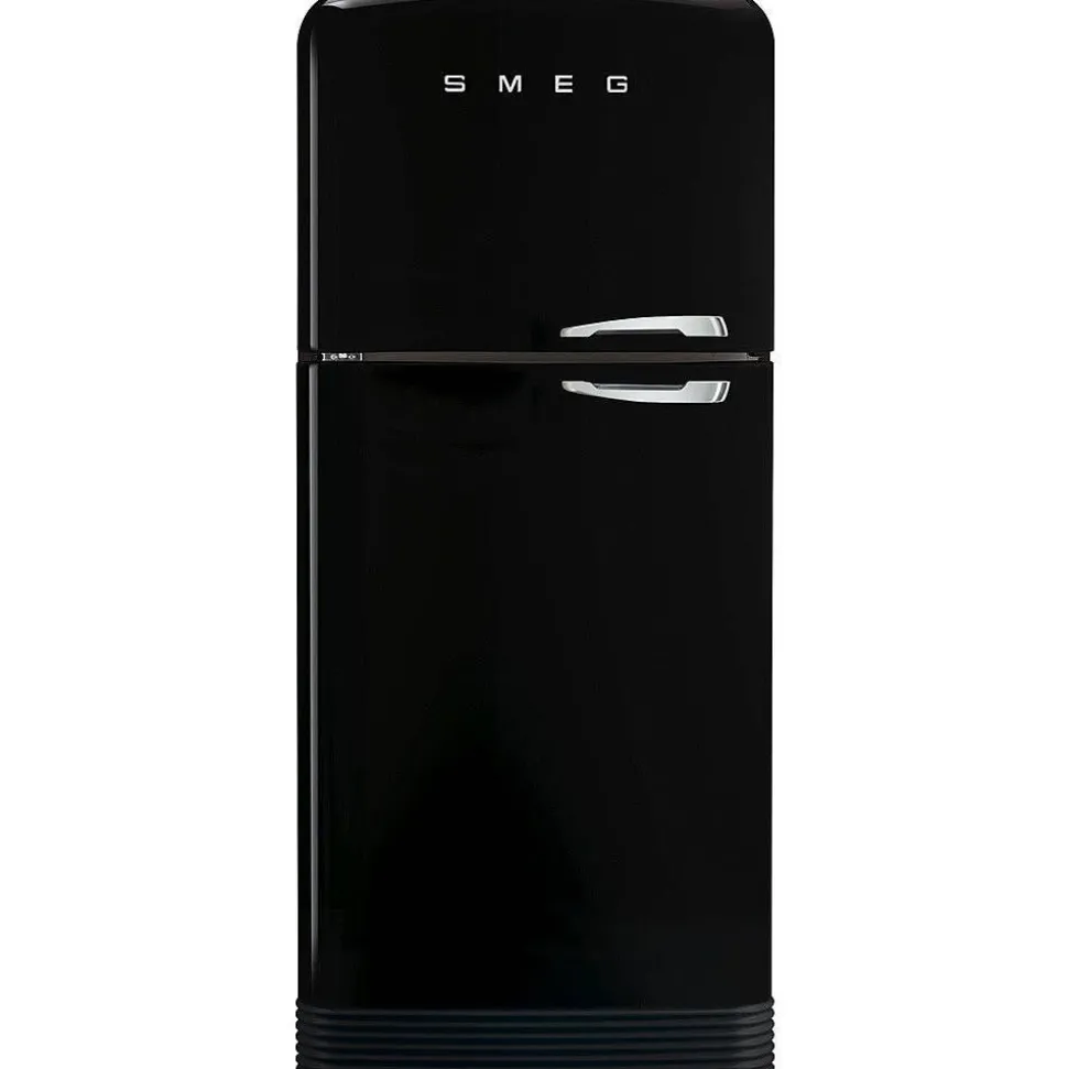 Smeg retrojääkaappi-pakastin FAB50RBL5, musta, vasen