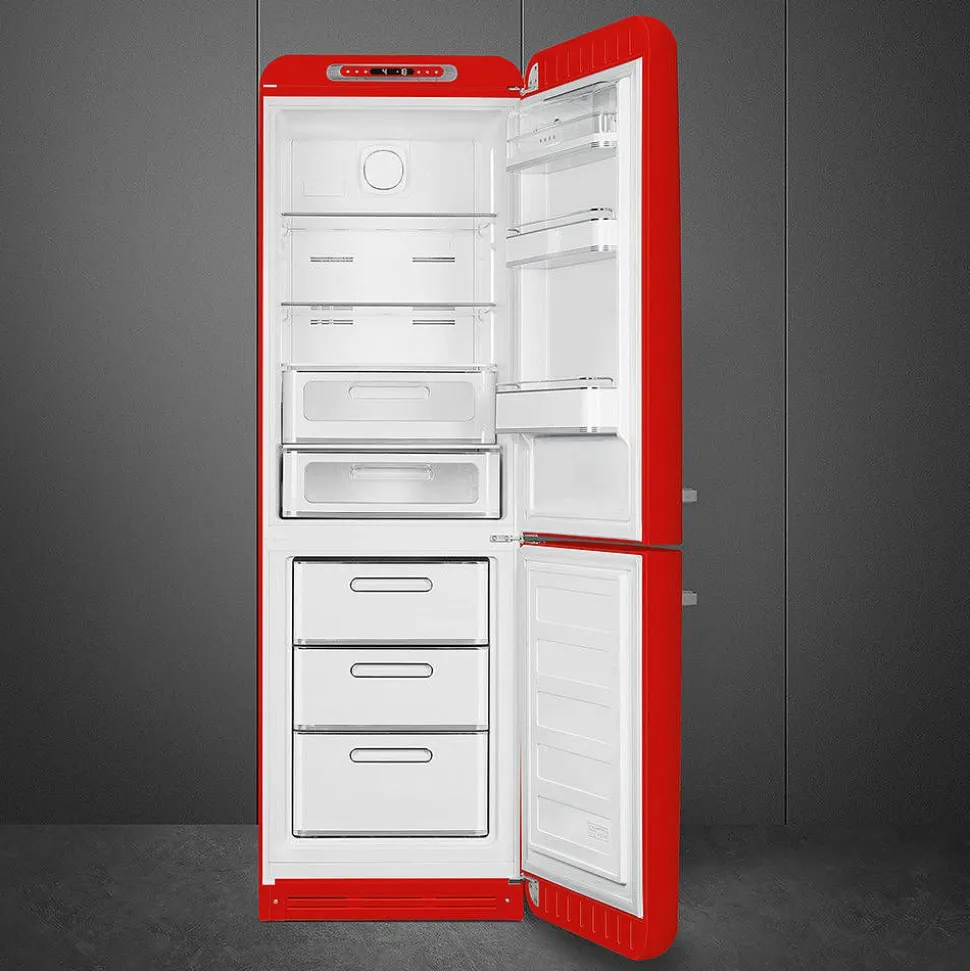 Smeg retrojääkaappipakastin FAB32RRD5 punainen, oikea