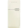 Smeg retrojääkaappi-pakastin FAB50RCR5, kerma, vasen