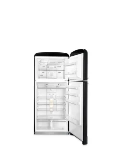Smeg retrojääkaappi-pakastin FAB50RBL5, musta, oikea