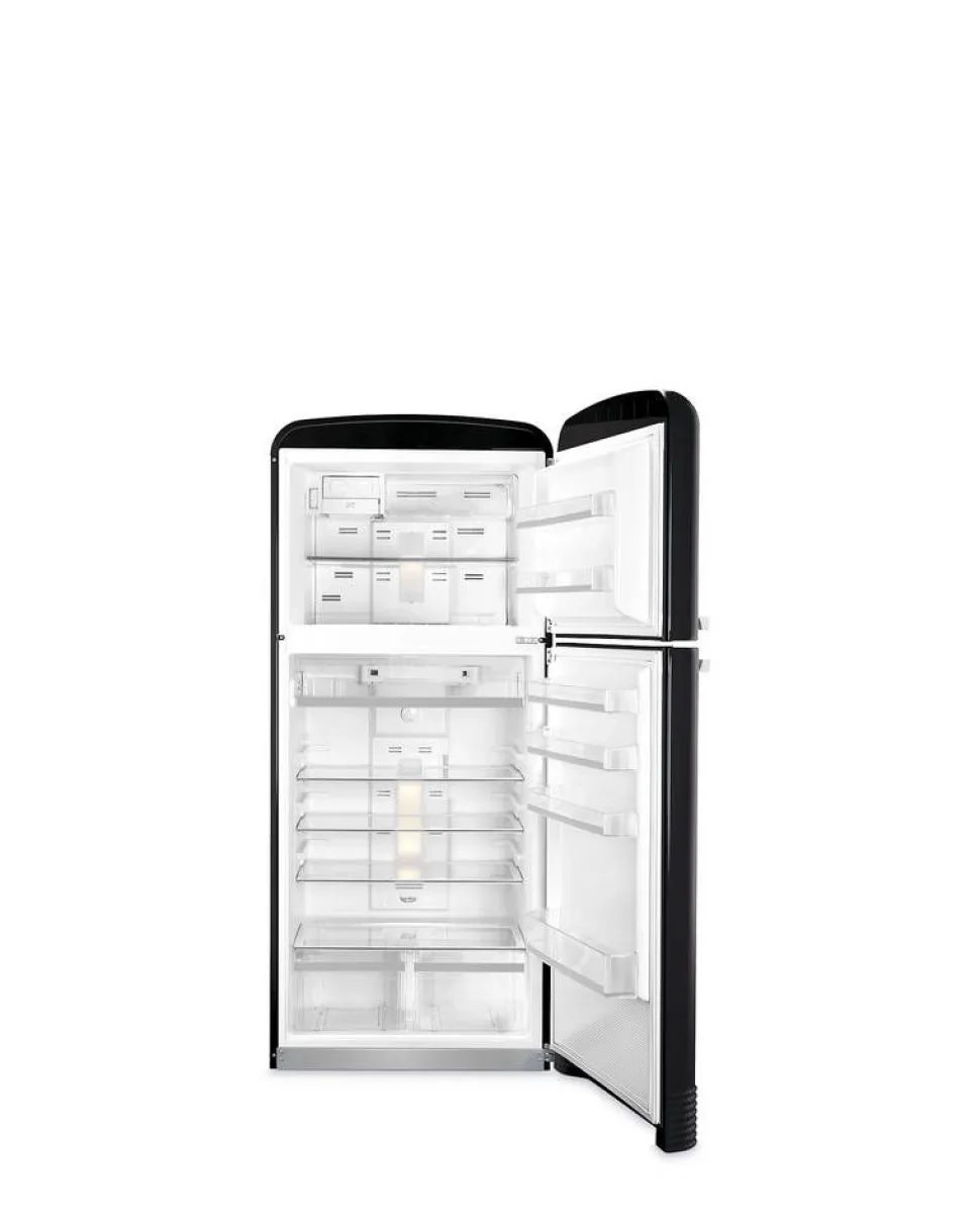 Smeg retrojääkaappi-pakastin FAB50RBL5, musta, oikea