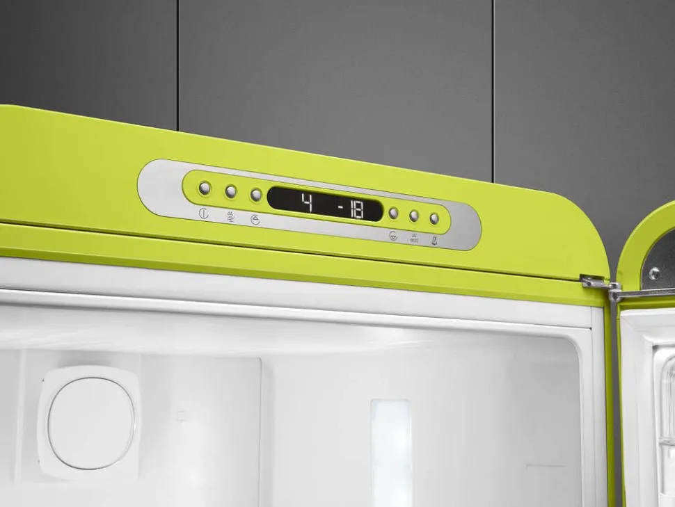 Smeg retrojääkaappipakastin FAB32RLI5 lime, oikea