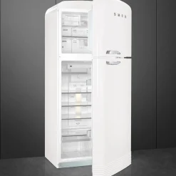 Smeg retrojääkaappi-pakastin FAB50RWH valkoinen, oikea