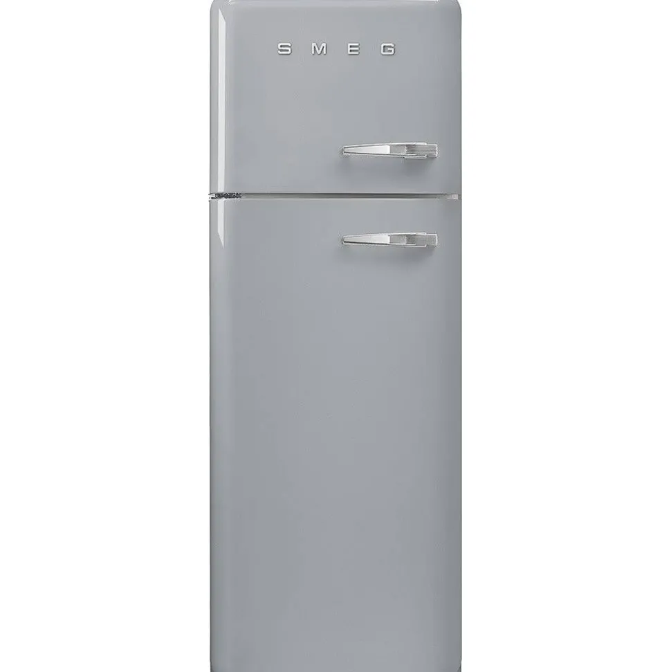 Smeg retrojääkaappipakastin FAB30LSV5 hopea, vasen