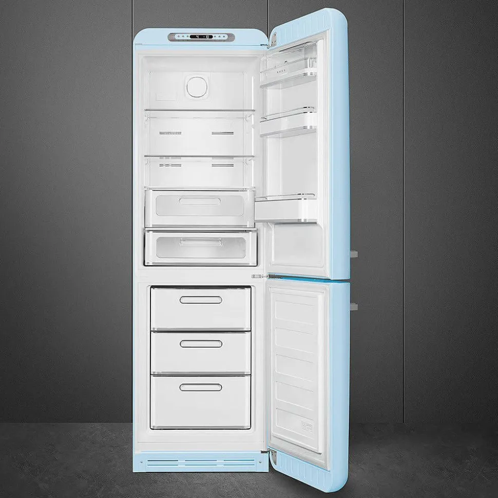 Smeg retrojääkaappipakastin FAB32RPB5 pastellinsininen, oikea
