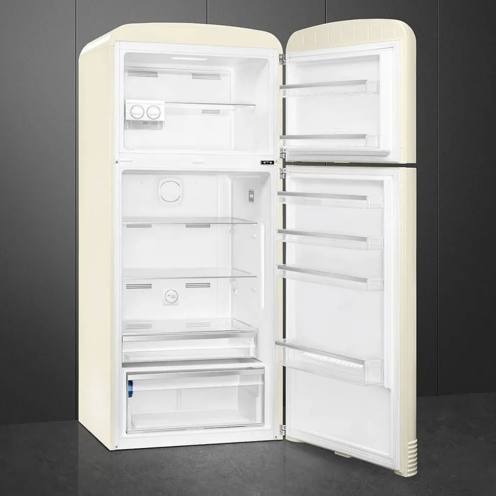 Smeg retrojääkaappi-pakastin FAB50RCR5, kerma, oikea