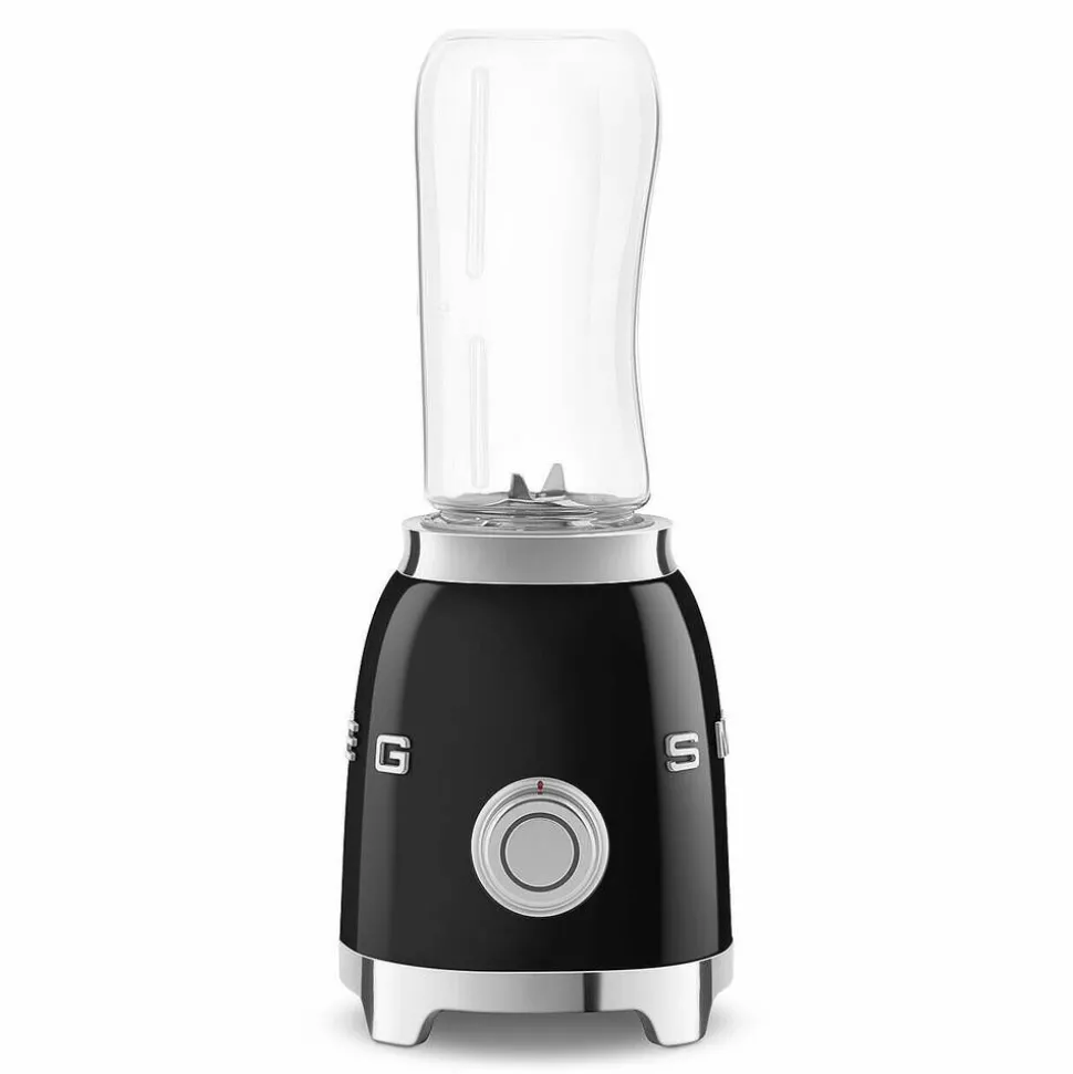 Smeg tehosekoitin kahdella 600 ml pullolla, musta PBF01BLEU