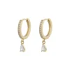 Snö of Sweden korvakoru Camille drop ring ear g/clear