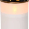 Star Trading LED-hautakynttilä Serene 12 cm valkoinen