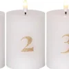 Star Trading LED-kynttilä Flamme Advent valkoinen 4 kpl