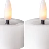 Star Trading LED-kynttilä Flamme Flow 4 cm valkoinen 2 kpl