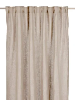Svanefors verhot Julie 145x280 cm pellava/valkoinen 2 kpl