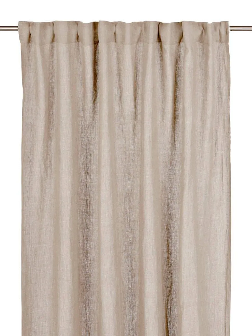 Svanefors verhot Julie 145x280 cm pellava/valkoinen 2 kpl