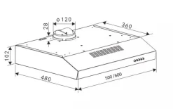 Thermex liesituuletin Thermex Close 600 mm valkoinen