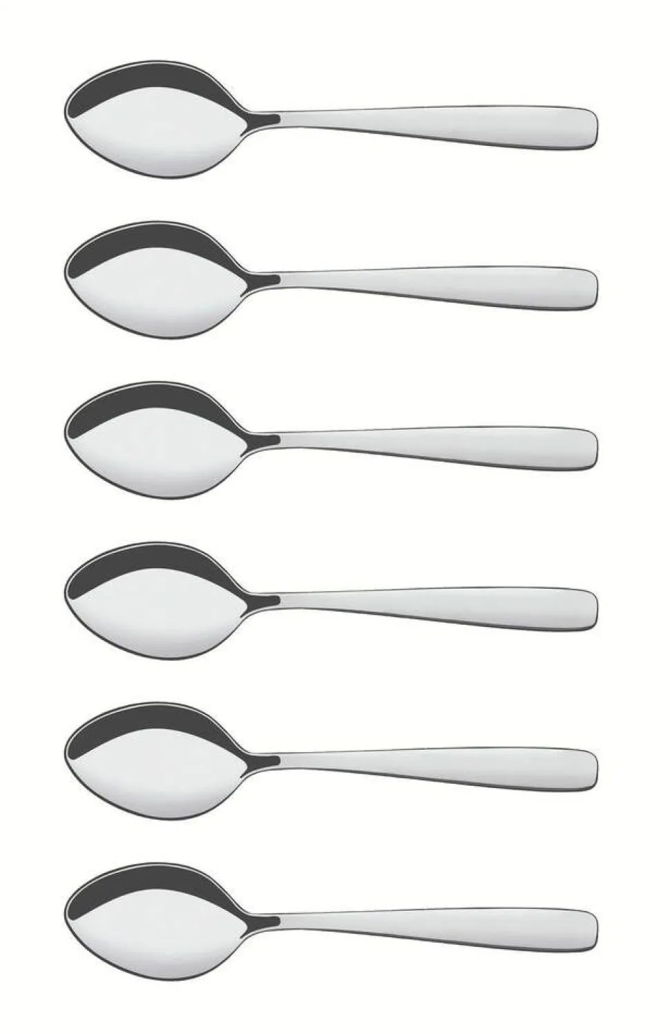 Tramontina Essentials teelusikat 13,5 cm 6 kpl