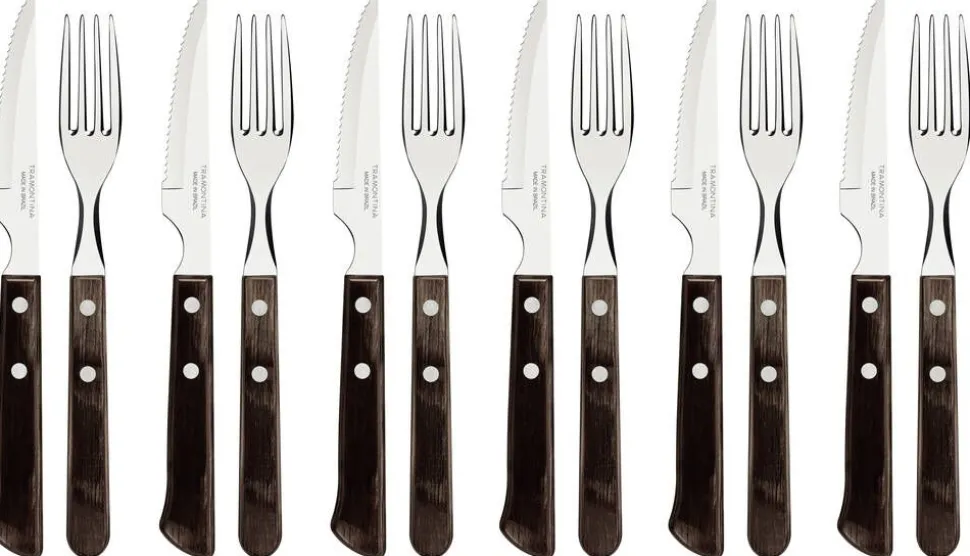 Tramontina pihviaterimet Churrasco 12 os. polywood