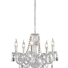 Trio Lighting kattokruunu Luster 5-os E14 kirkas