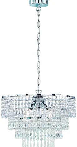 Trio Lighting kattokruunu Orient 42 cm 3xE14 kromi