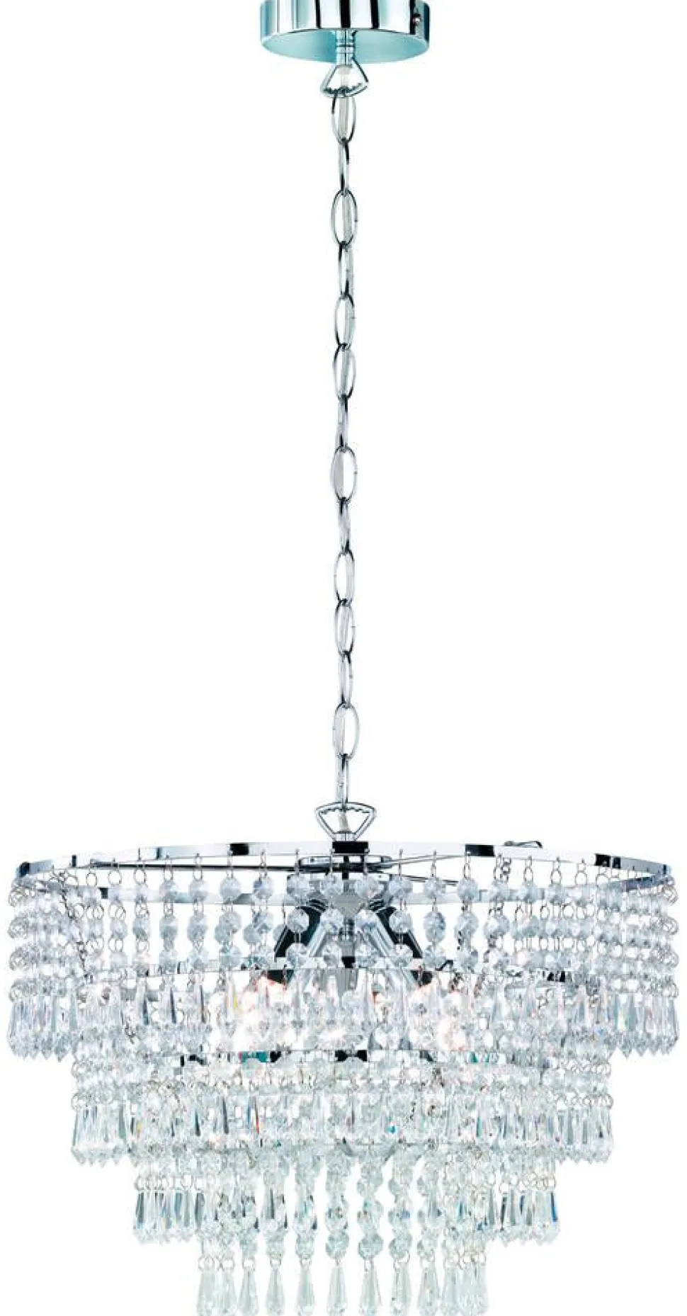 Trio Lighting kattokruunu Orient 42 cm 3xE14 kromi