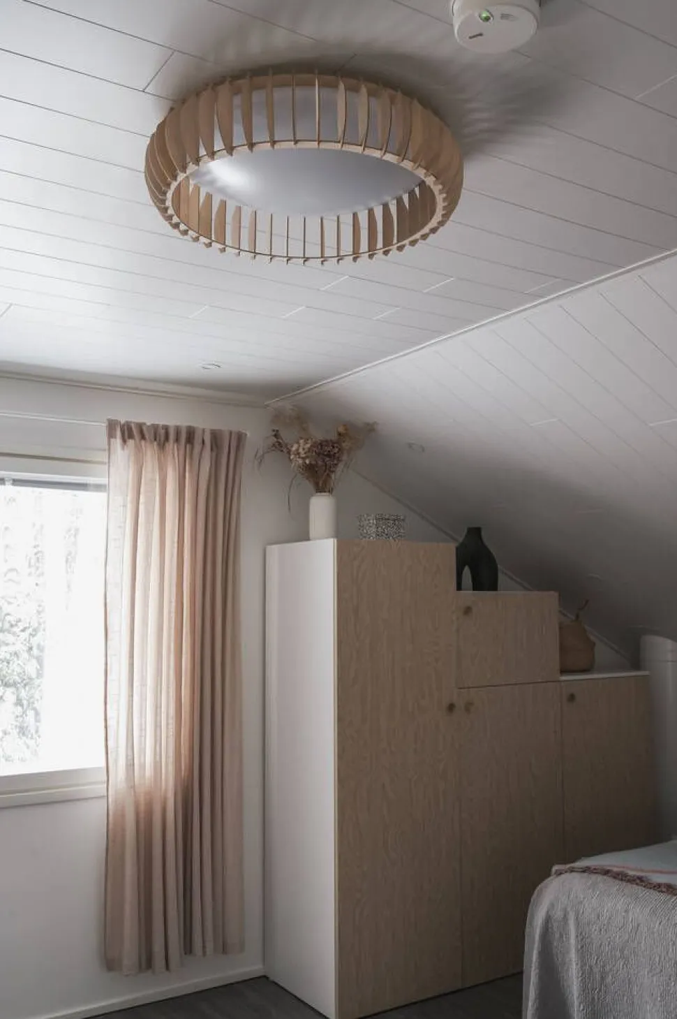 Trio Lighting kattovalaisin Monte LED 60 cm puu