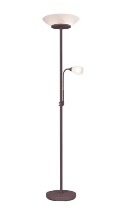 Trio Lighting lattiavalaisin Gerry E27+E14 rustiikki